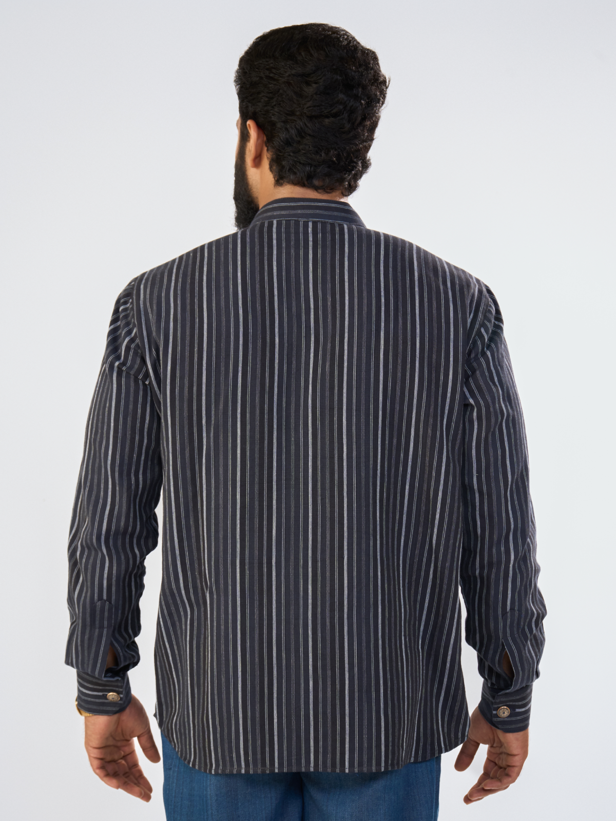 STRIPED ESSENTIALS KURTHA